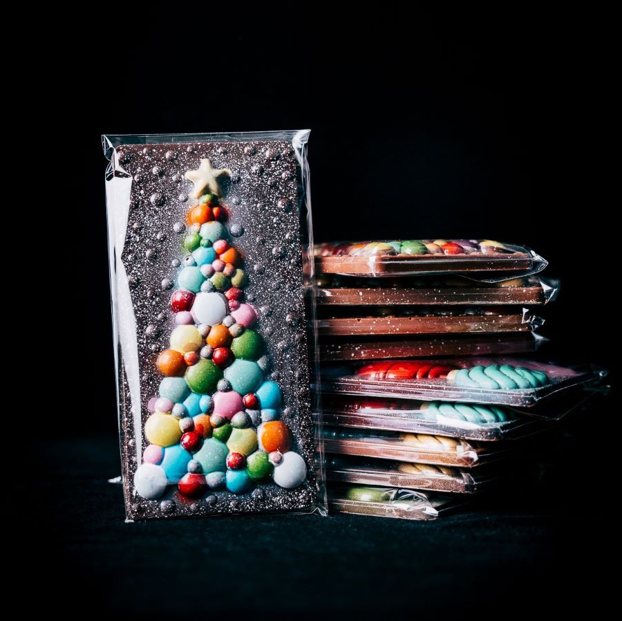 Christmas Tree Bauble Bar Hand-painted