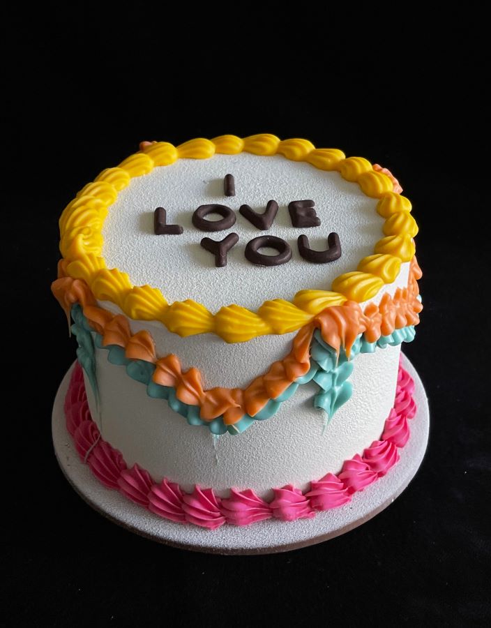 Vintage Retro Smash Cake Love