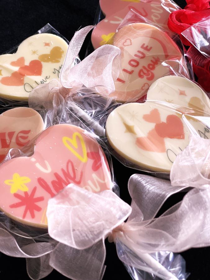 Heart ChocPop Printed Love You