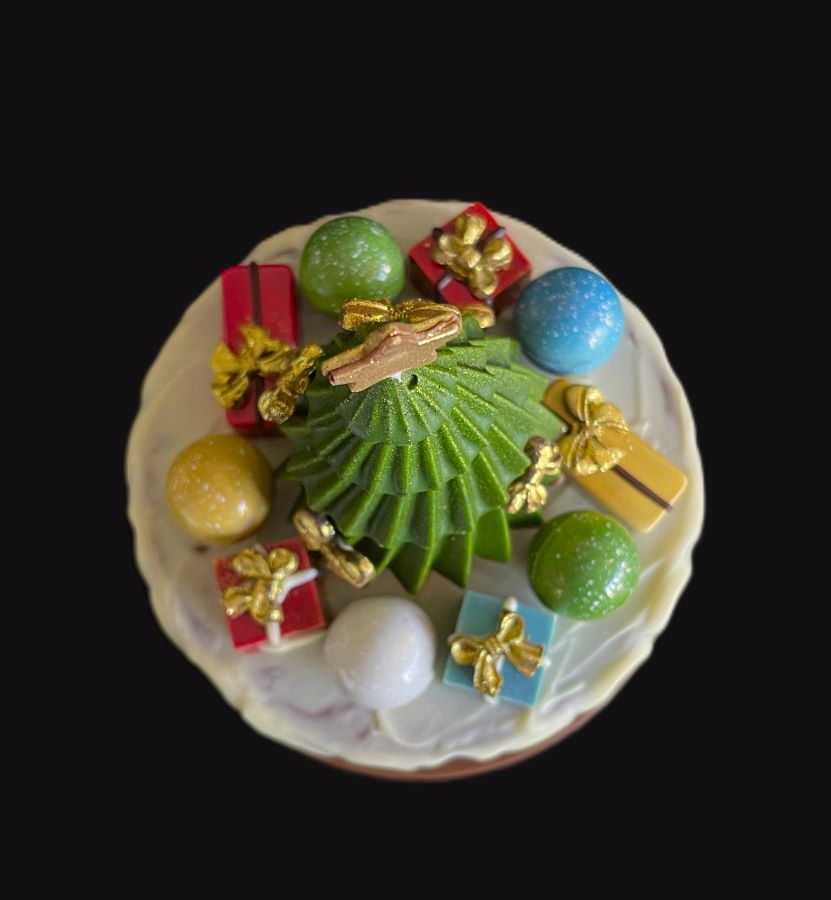 Christmas Tree Smash Cake