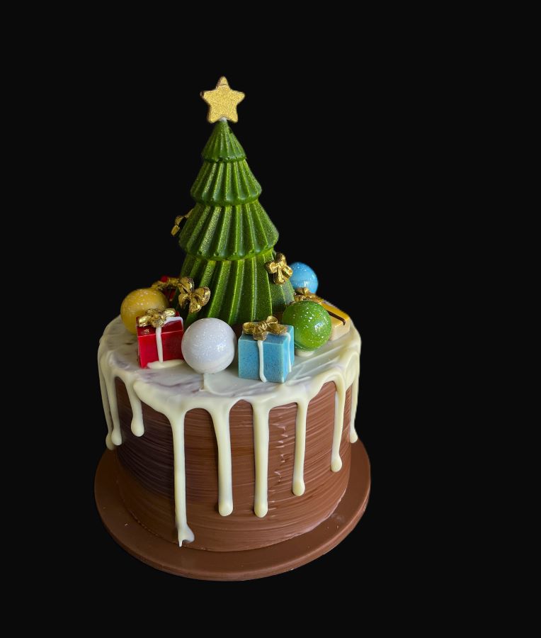 Christmas Tree Smash Cake