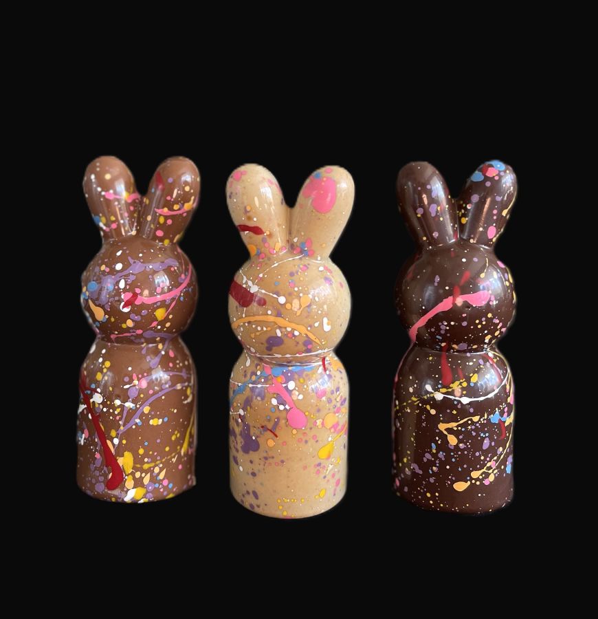 Hand-painted Bunny in Cello Bag