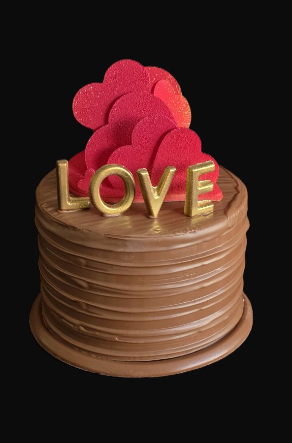 Valentine's Heart Smash Cake
