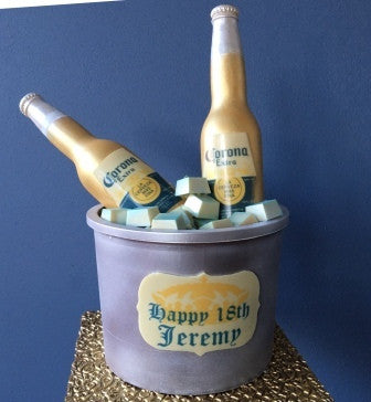 Chocolate Smash Cake - 18th Birthday Coronas