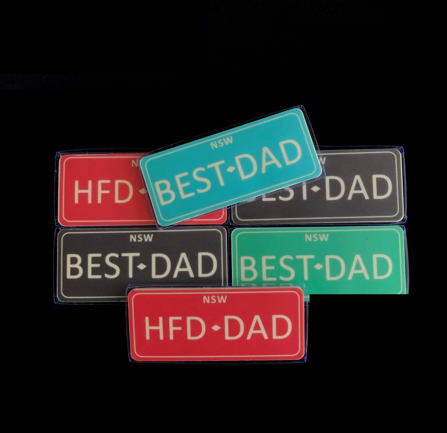 BEST DAD NUMBER PLATES