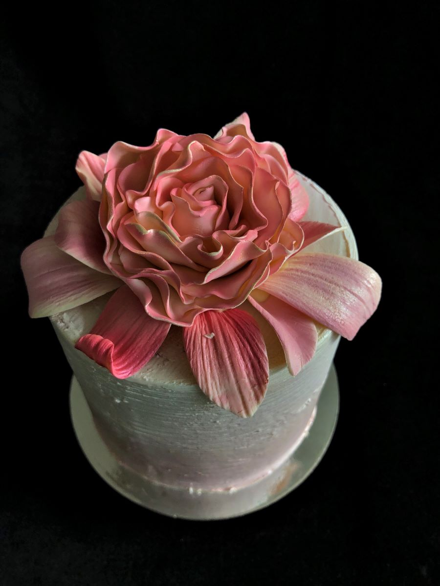 Mini Peony Smash Cake