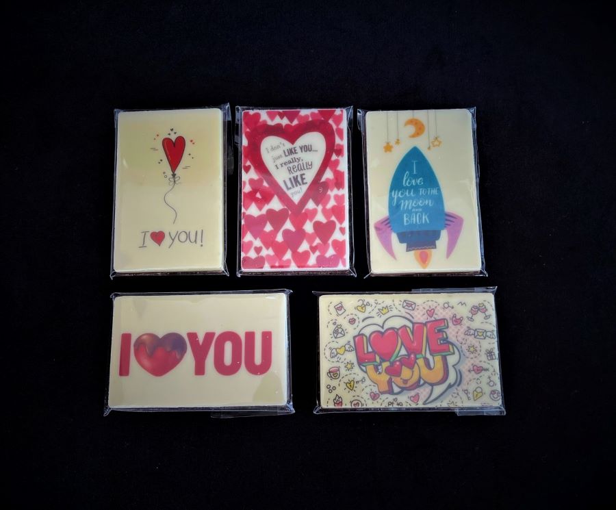 Love Chocolate Card Greeting Card