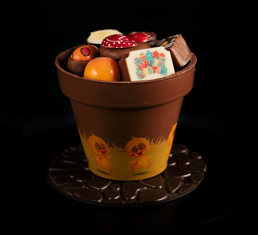 Easter Pot of Chocolates