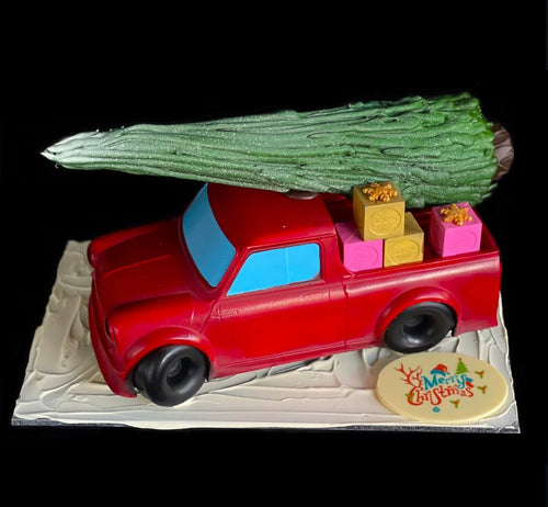 Christmas Pickup Truck with Tree