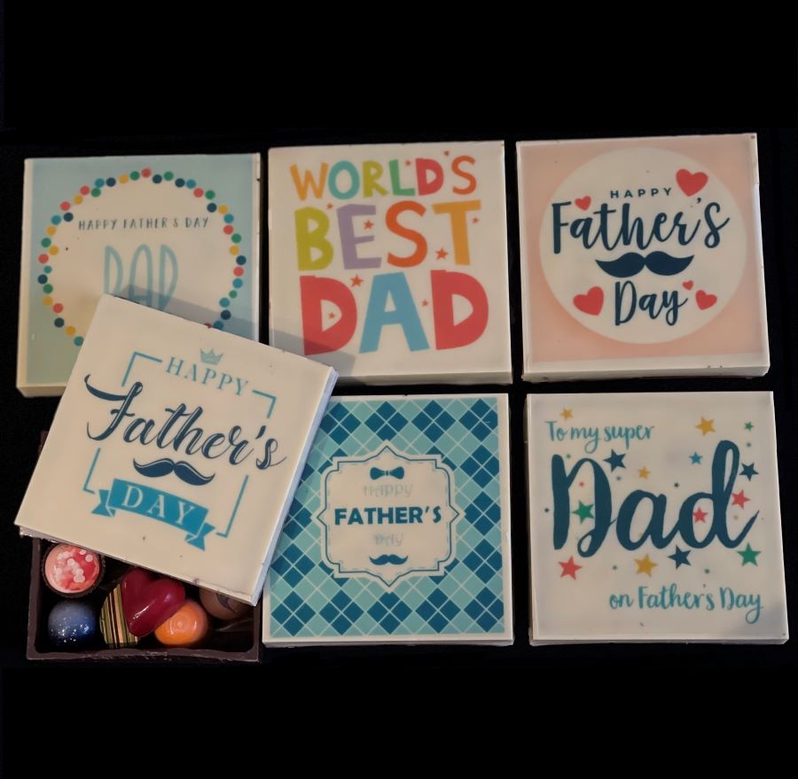 Father's Day Chocolate Box with 9 pieces of Chocolate