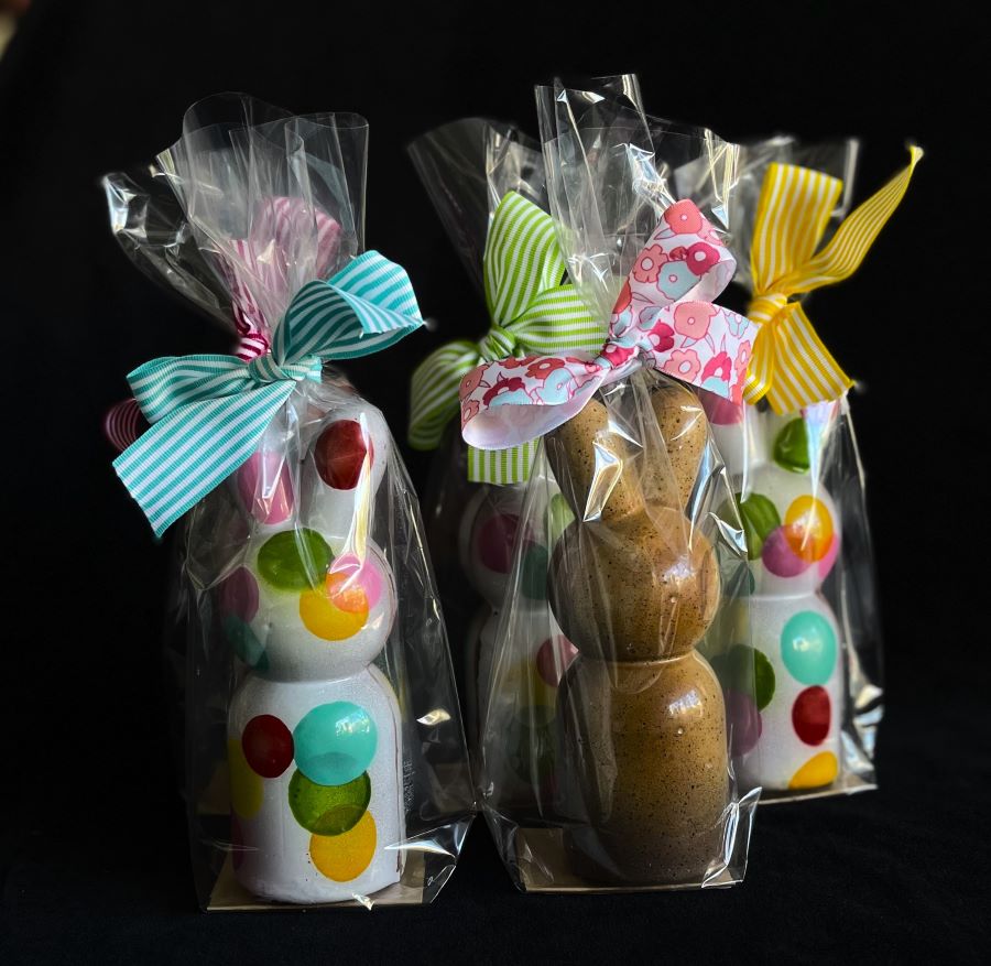 Hand-painted Bunny in Cello Bag SOLD OUT