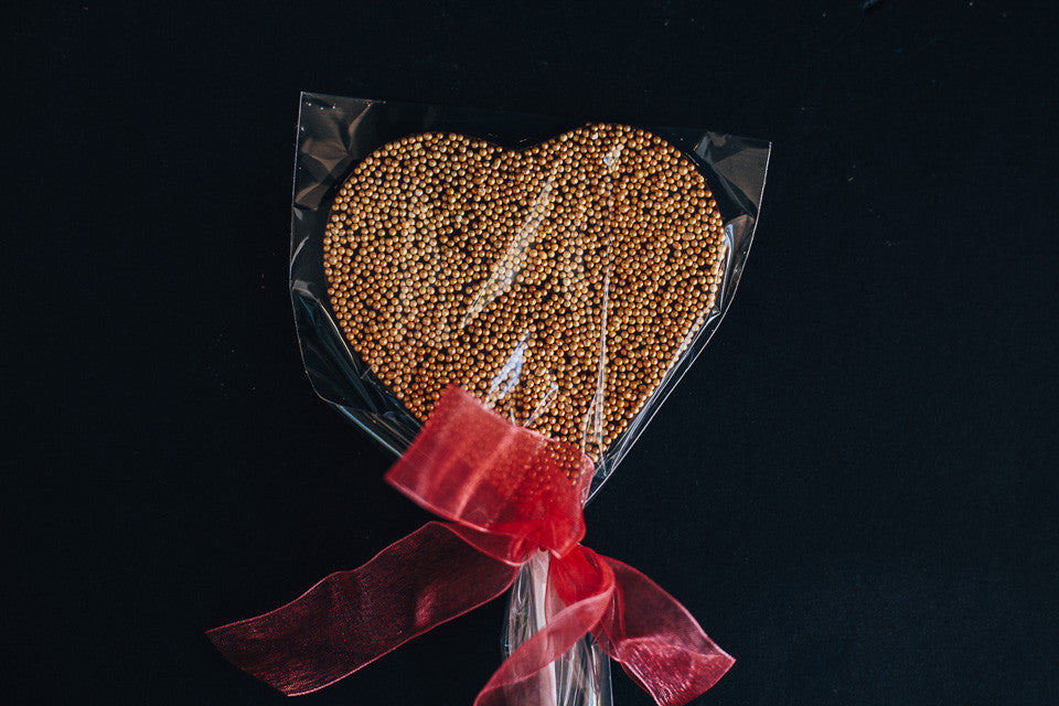 Chocolate Heart Sprinkle ChocPop