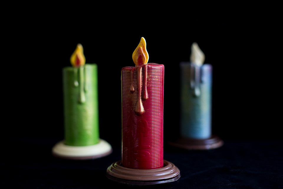 Chocolate Christmas Candle