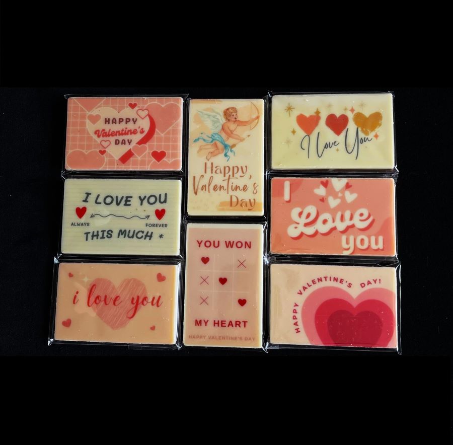 Love & Valentines Small Chocolate Cards