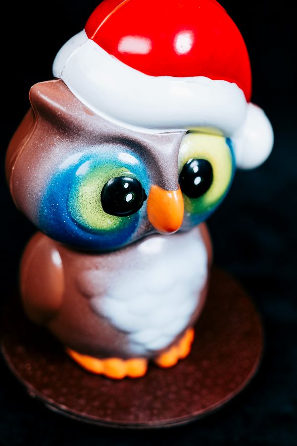 Chocolate Christmas Owl