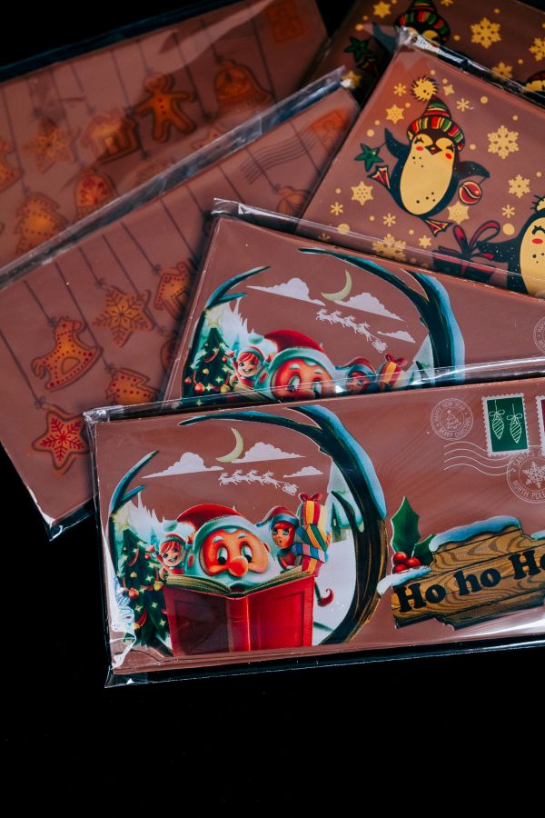 Christmas Chocolate Postcard