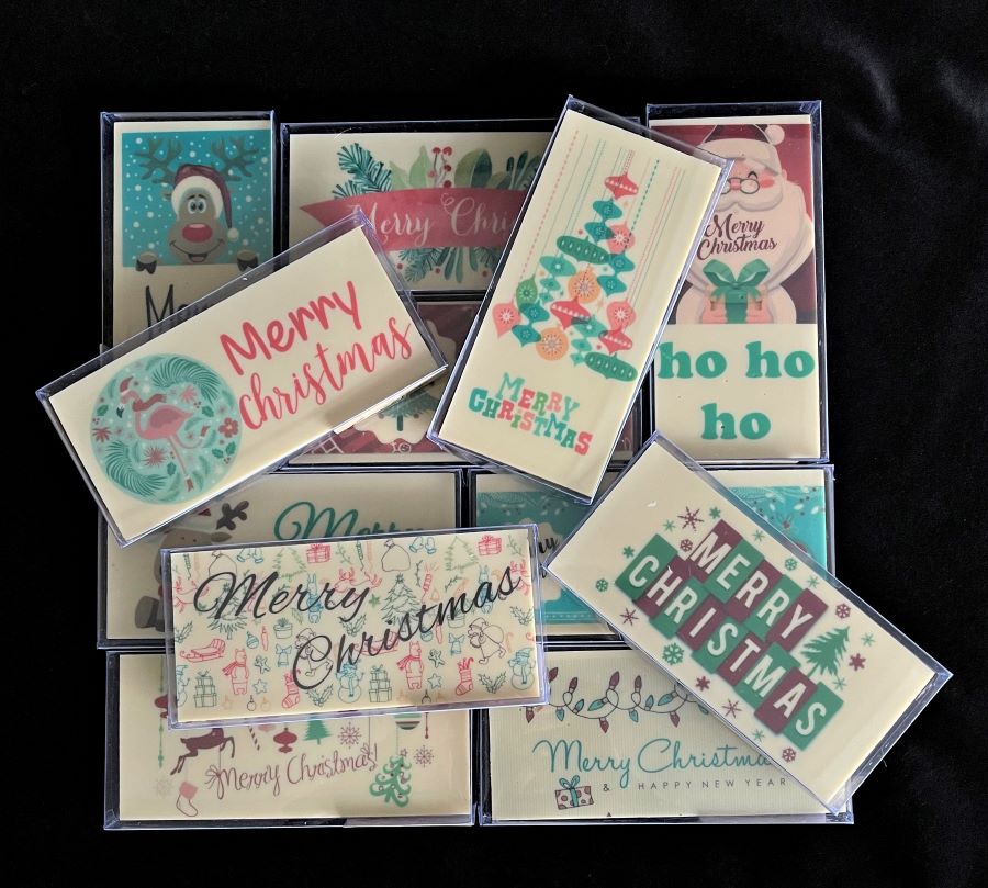 Christmas Chocolate Cards Large Boxed