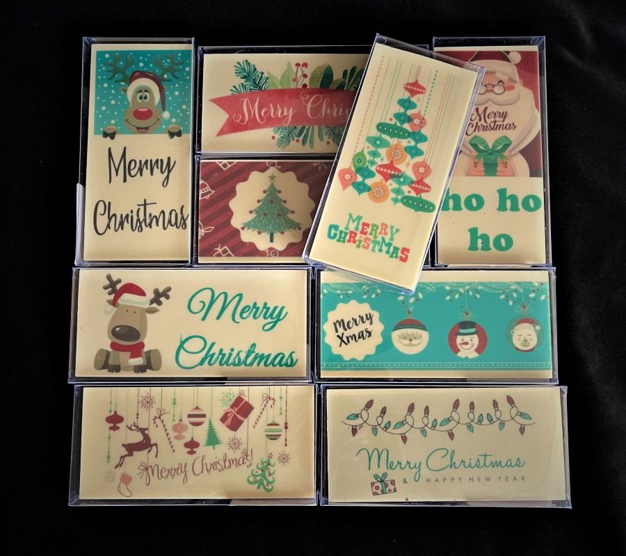 Christmas Chocolate Cards Large Boxed
