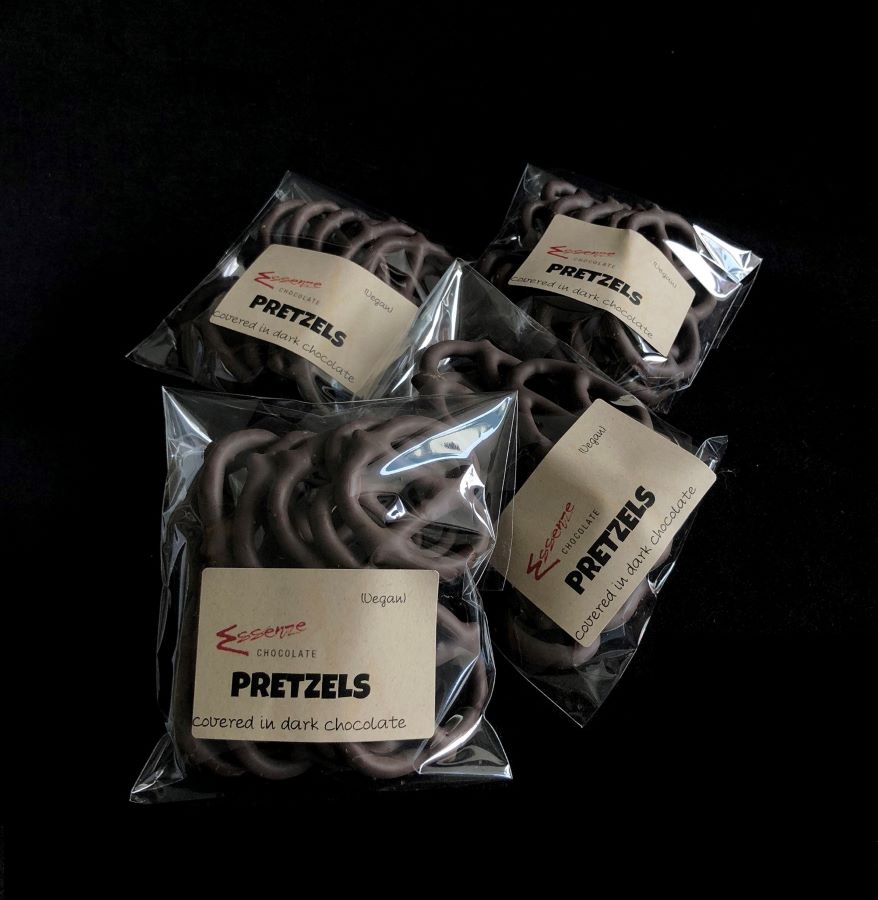 Chocolate coated Pretzels