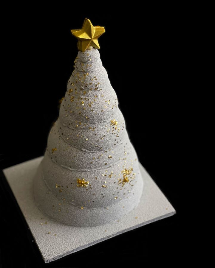 Gold Flake Sparkly Tree