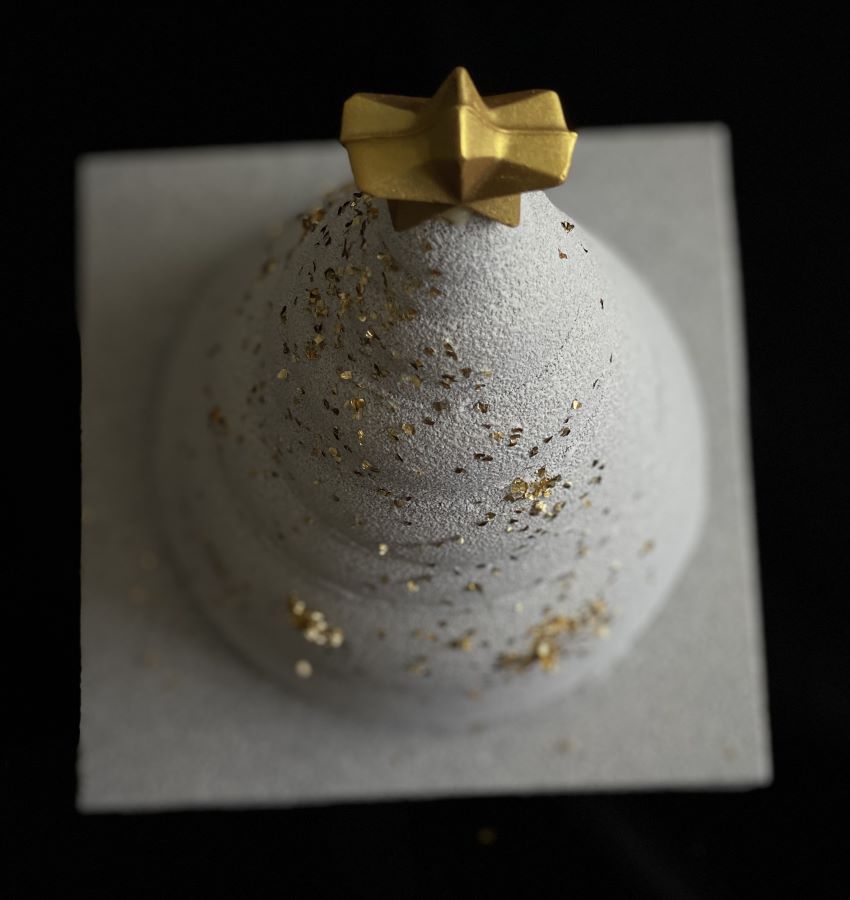 Gold Flake Sparkly Tree