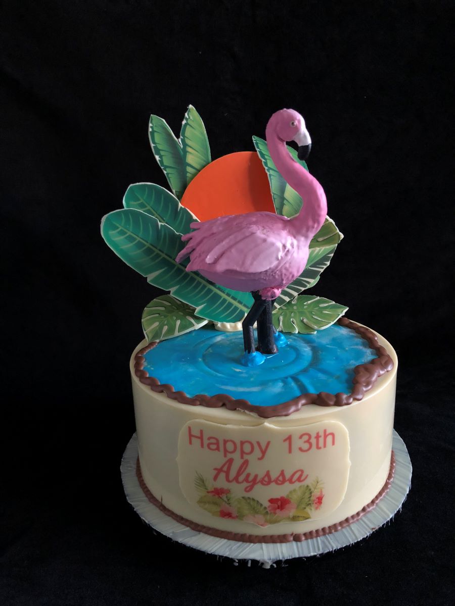 Flamingo Smash Cake