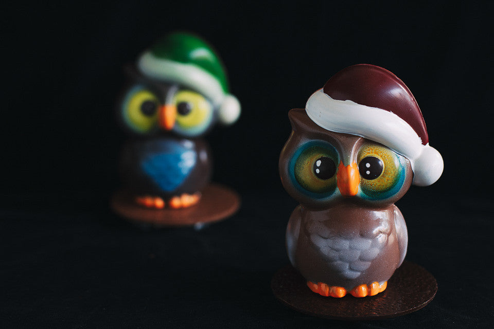 Chocolate Christmas Owl
