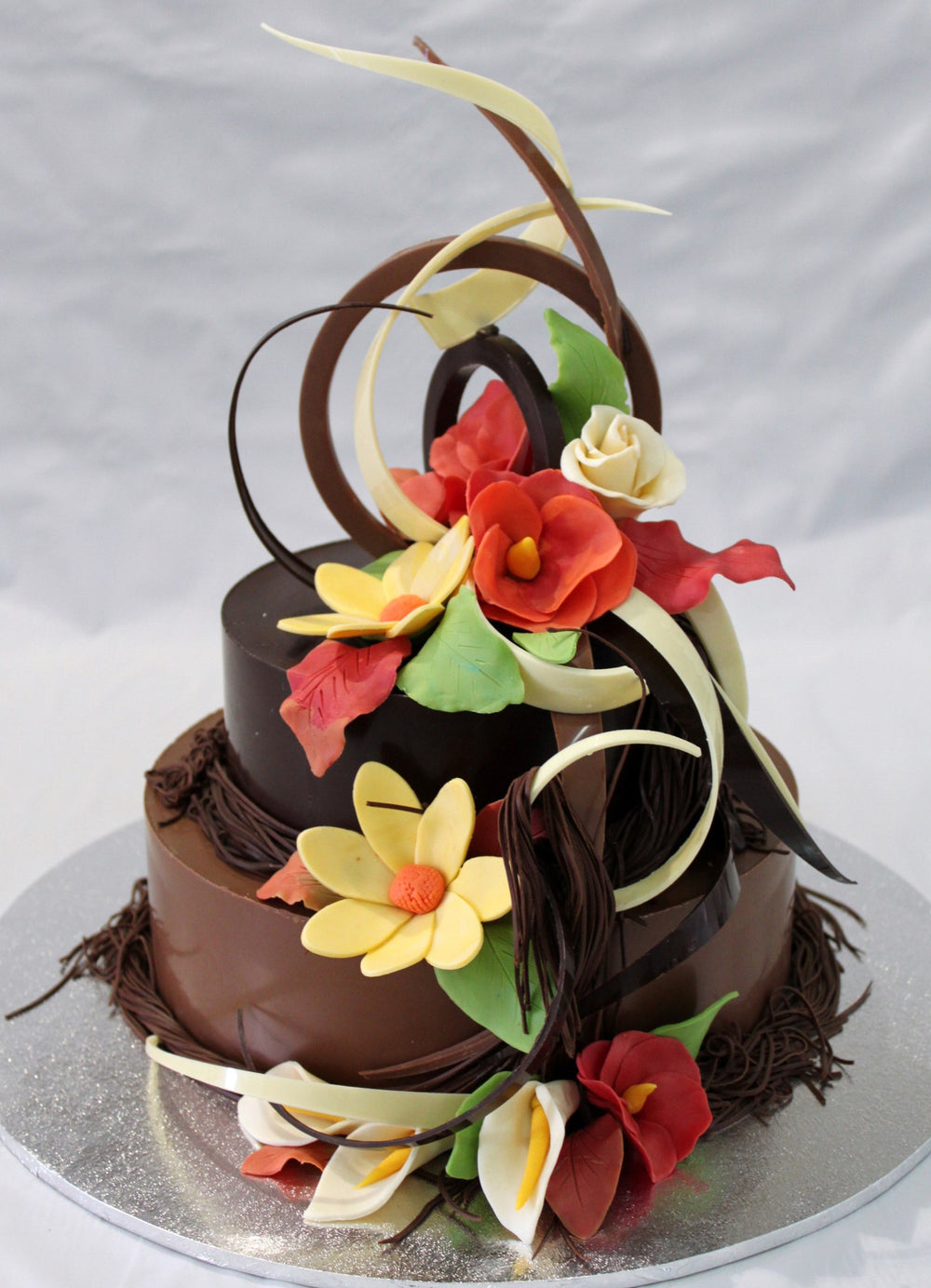 Chocolate Smash Cake - Bright Floral