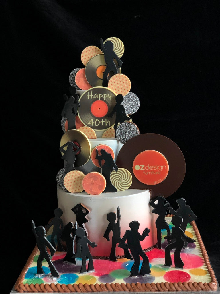 Custom OzDesign Chocolate Disco Smash Cake
