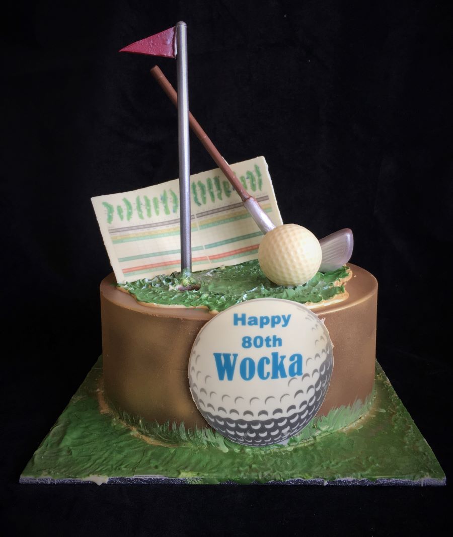 Golf Smash Cake